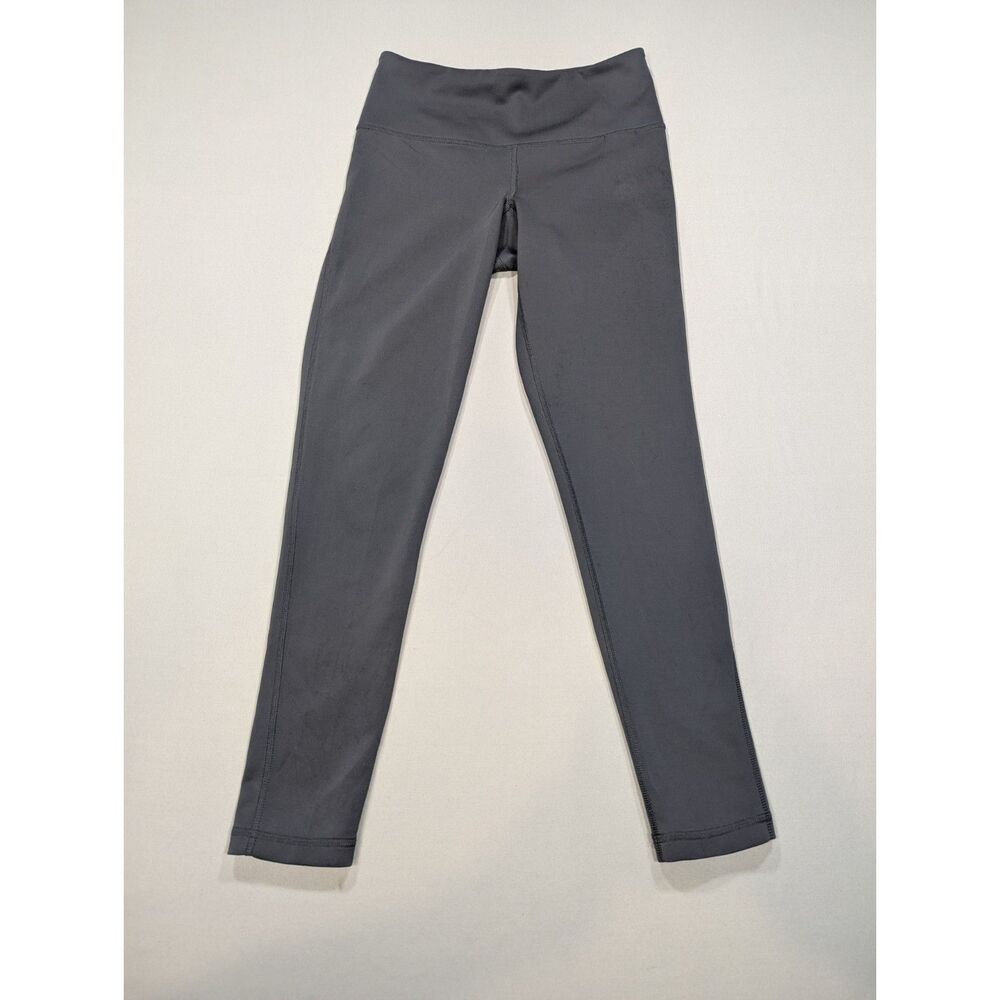 Adidas Womens Small Gray High Rise Full Length Training Leggings BR3654